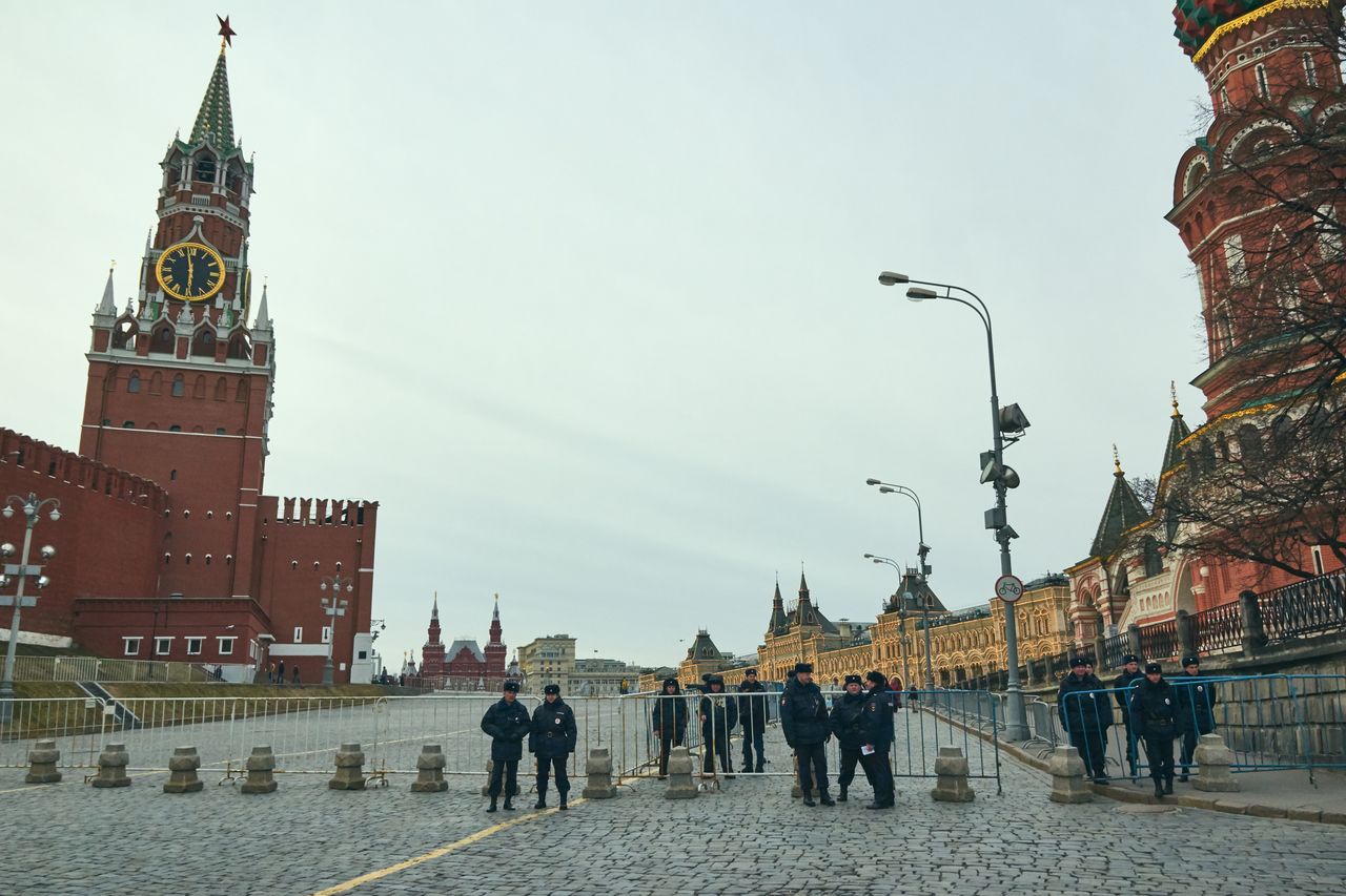 Police blocked the entrance to Red Square
Max Ryazanov