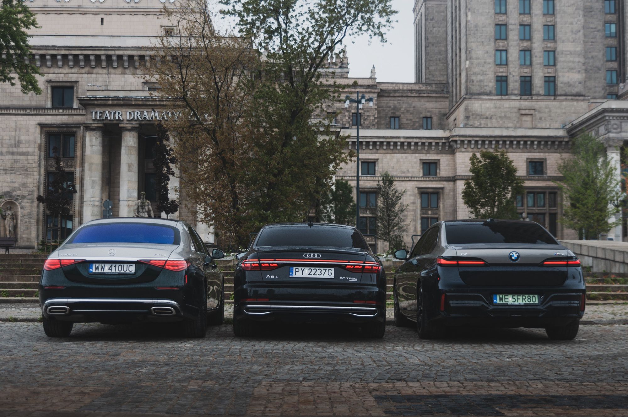 Audi A8 kontra BMW i7 kontra Mercedes-Maybach klasy S