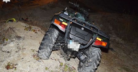 Zderzenie quada z motocyklem. Tragedia w miejscowości Mokre