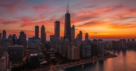 Amerykański sen, czyli przepiękne wschody i zachody słońca nad Chicago