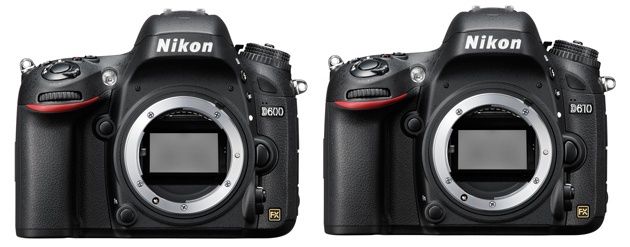 Nikon D600 i D610 widok przód
