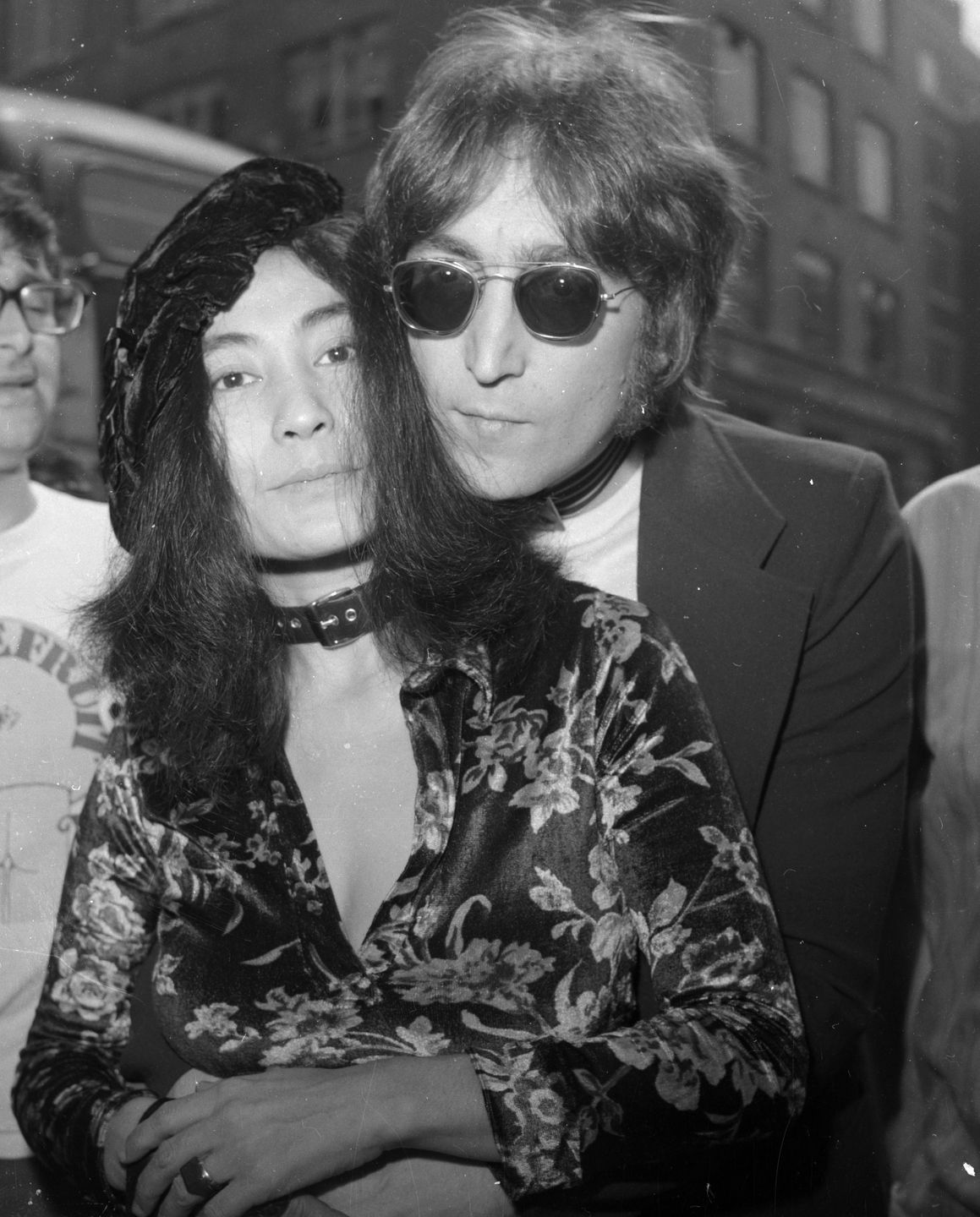 John Lennon z żoną Yoko