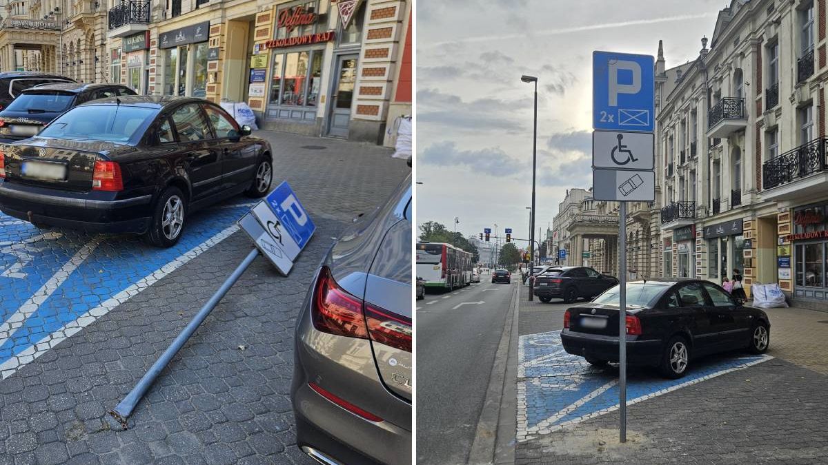 Wymieniony uszkodzony znak na Krakowskim Przedmieściu po naszej interwencji