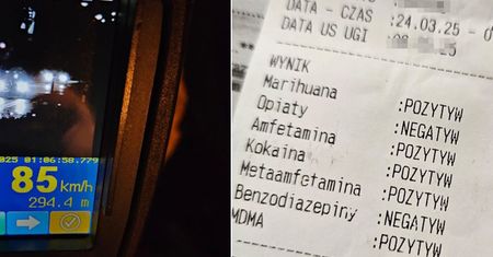 Jechał bez prawka i pod wpływem pięciu narkotyków. Wpadł przez prędkość