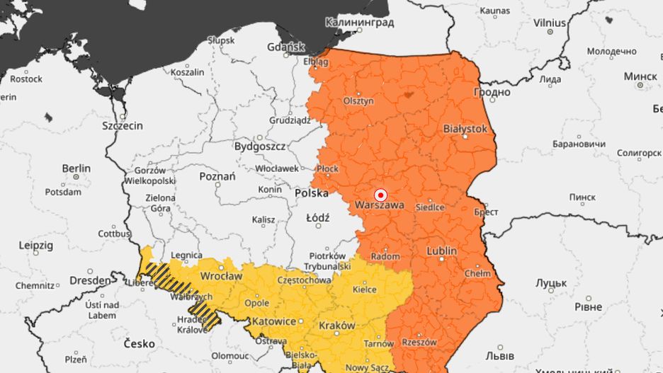 Ostrzeżenia IMGW. Pogoda pod znakiem gwałtownych burz z gradem