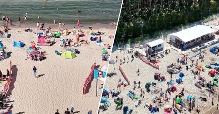 Pokazali film ze Stegny. Plażowicze zablokowali drogę ratunkową