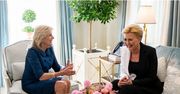 Obie szczerze uśmiechnięte. Pierwsze damy USA i Polski w Waszyngtonie