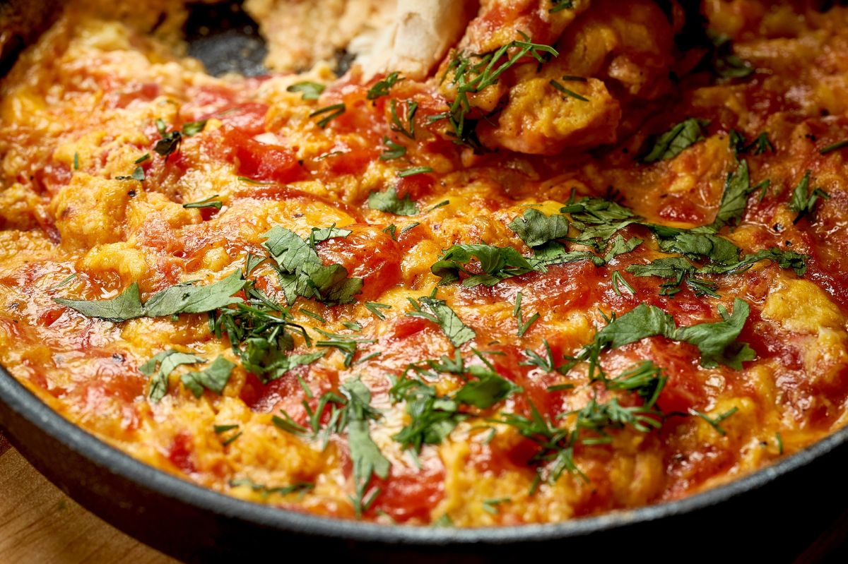 Menemen - Turkish scrambled eggs