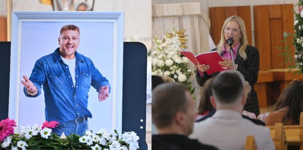 Marzena Rogalska przeczytała mowę pożegnalną żony Tomasza Jakubiaka na pogrzebie: "Tak jak prosiłeś, powiedziałam Bąblowi, że tata jest w niebie"