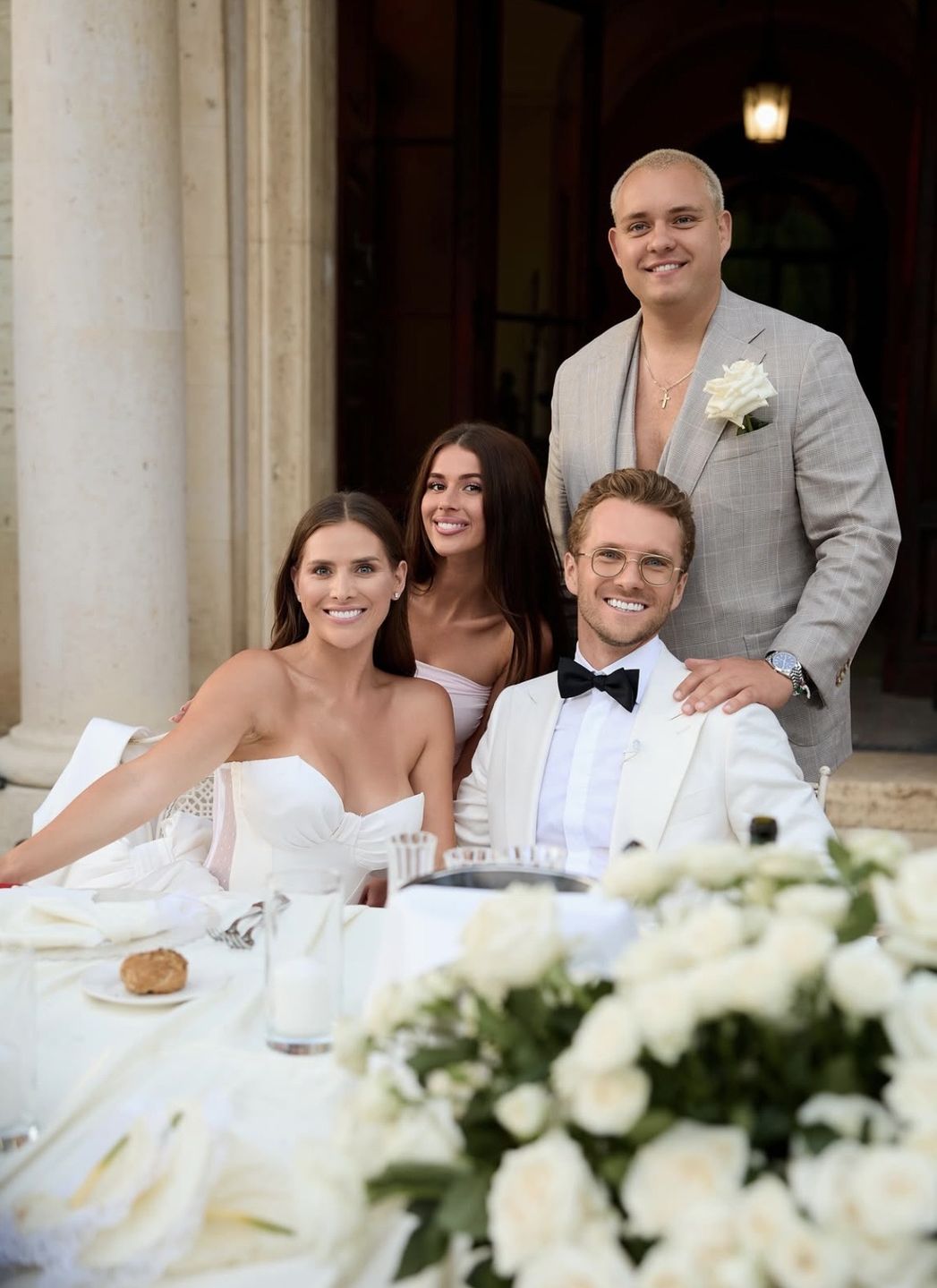 Roksana Węgiel, Kevin Mglej i Ola Nowak z mężem