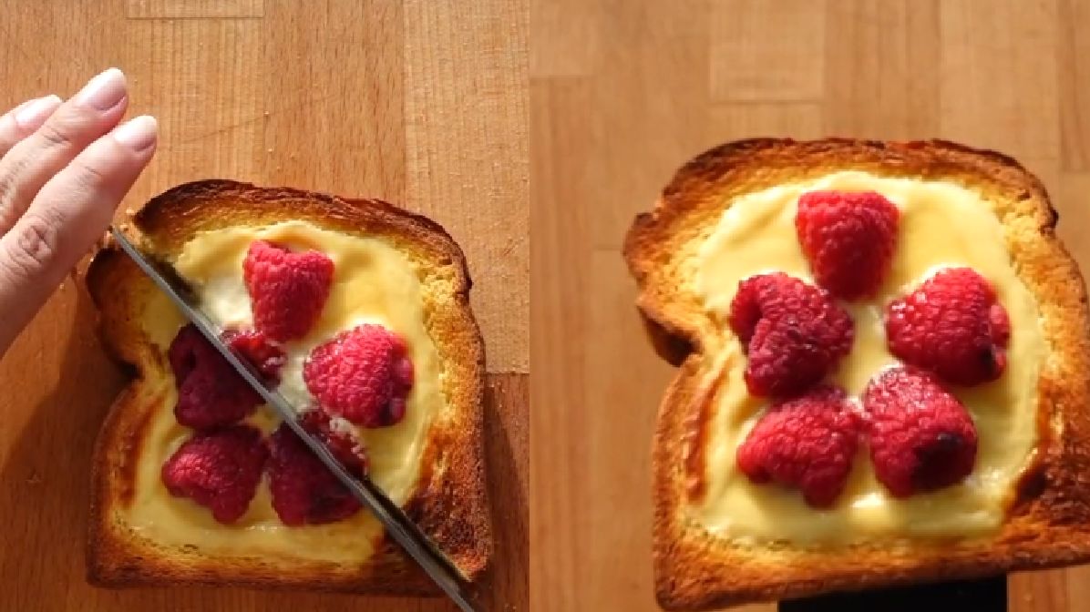 Jogurtowe tosty z TikToka.