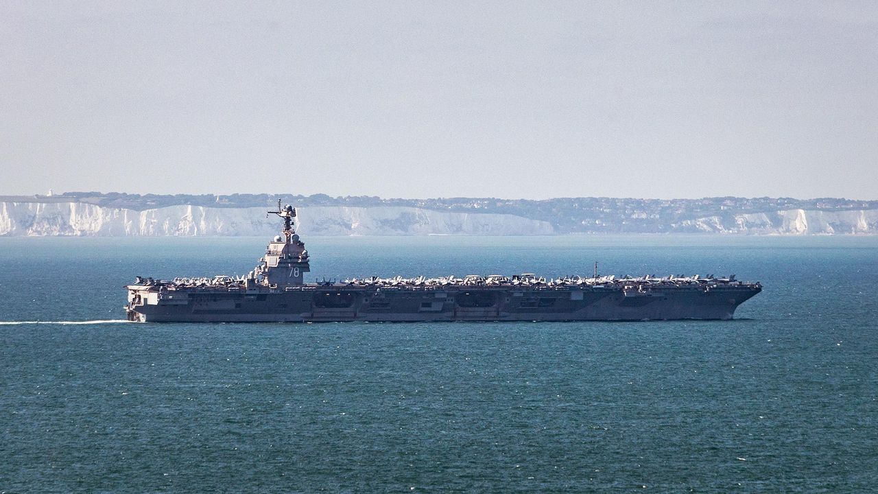 Pokaz siły. Lotniskowiec USS Gerald R. Ford na Morzu Północnym