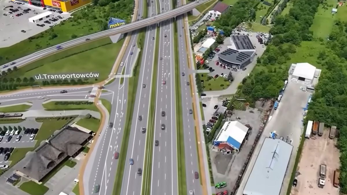 S74 w Kielcach - wizualizacja