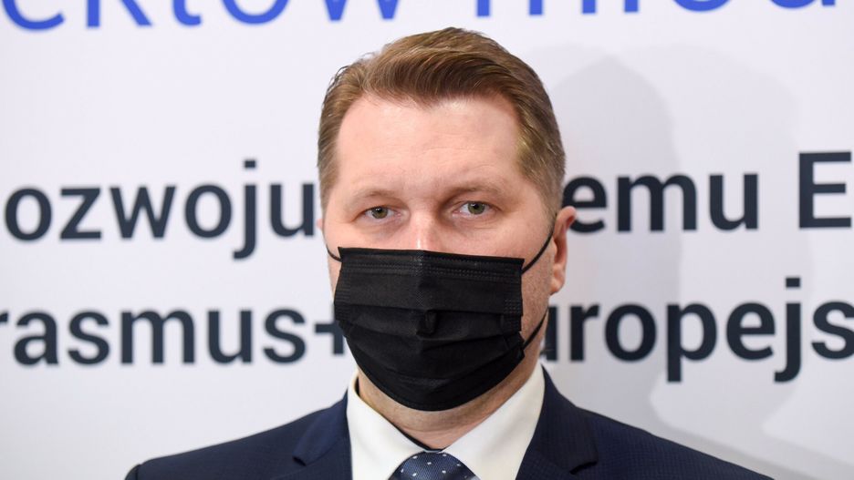 Otwarcie Huba informacyjnego Lublin Erasmus+Fot. Krzysztof Radzki/East News, 21.12.2021. Lublin. Otwarcie Huba informacyjnego Lublin Erasmus+ w Collegium Iuridicum KUL z udzialem ministra edukacji i nauki Przemyslawa Czarnka (n/z).Krzysztof Radzki