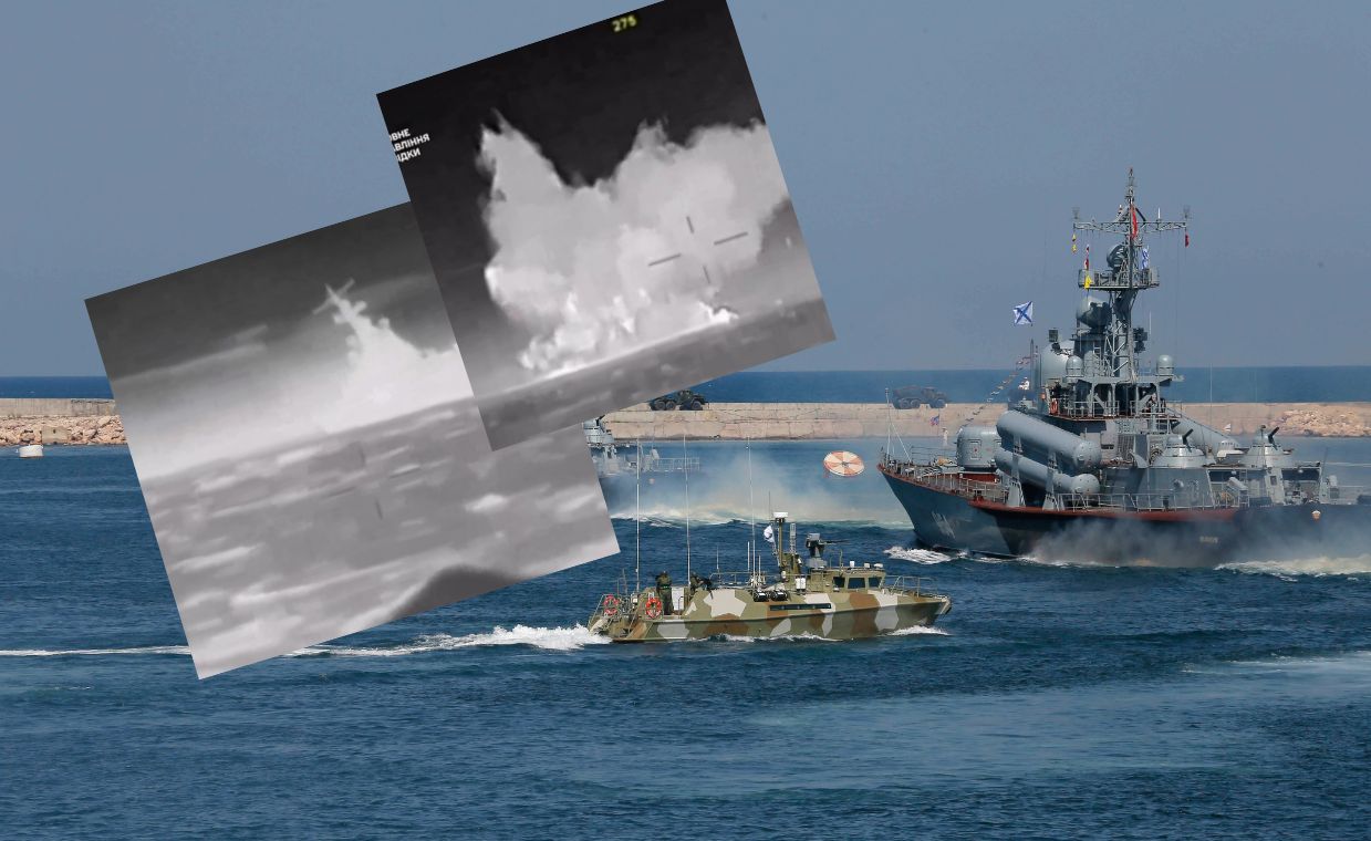 Rosyjski statek rakietowy został zniszczony przez Ukraińców