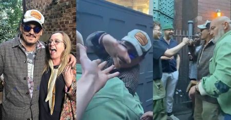 Johnny Depp delektuje się zwycięstwem z gromadą fanów w pubie w Newcastle (ZDJĘCIA)