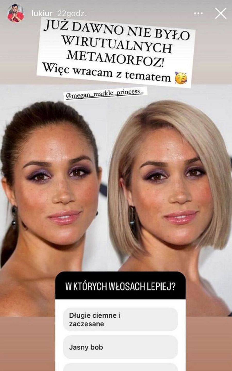 Meghan Markle w blondzie