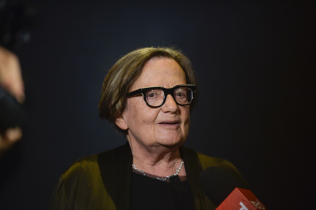 Agnieszka Holland pojawiła się na premierze "Zielonej granicy" w Białymstoku