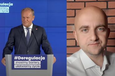 Donald Tusk i Dariusz Matecki
