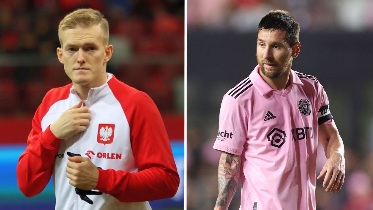 Na zdjęciu od lewej: Karol Świderski i Leo Messi.
