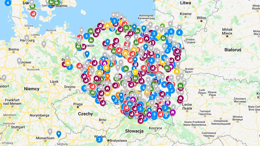 Mapa mieszkań - pomoc dla Ukrainy