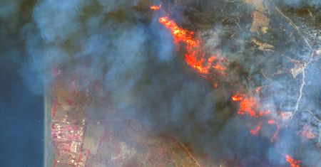 Gehenna turystów na Rodos. Ogień widać aż z kosmosu