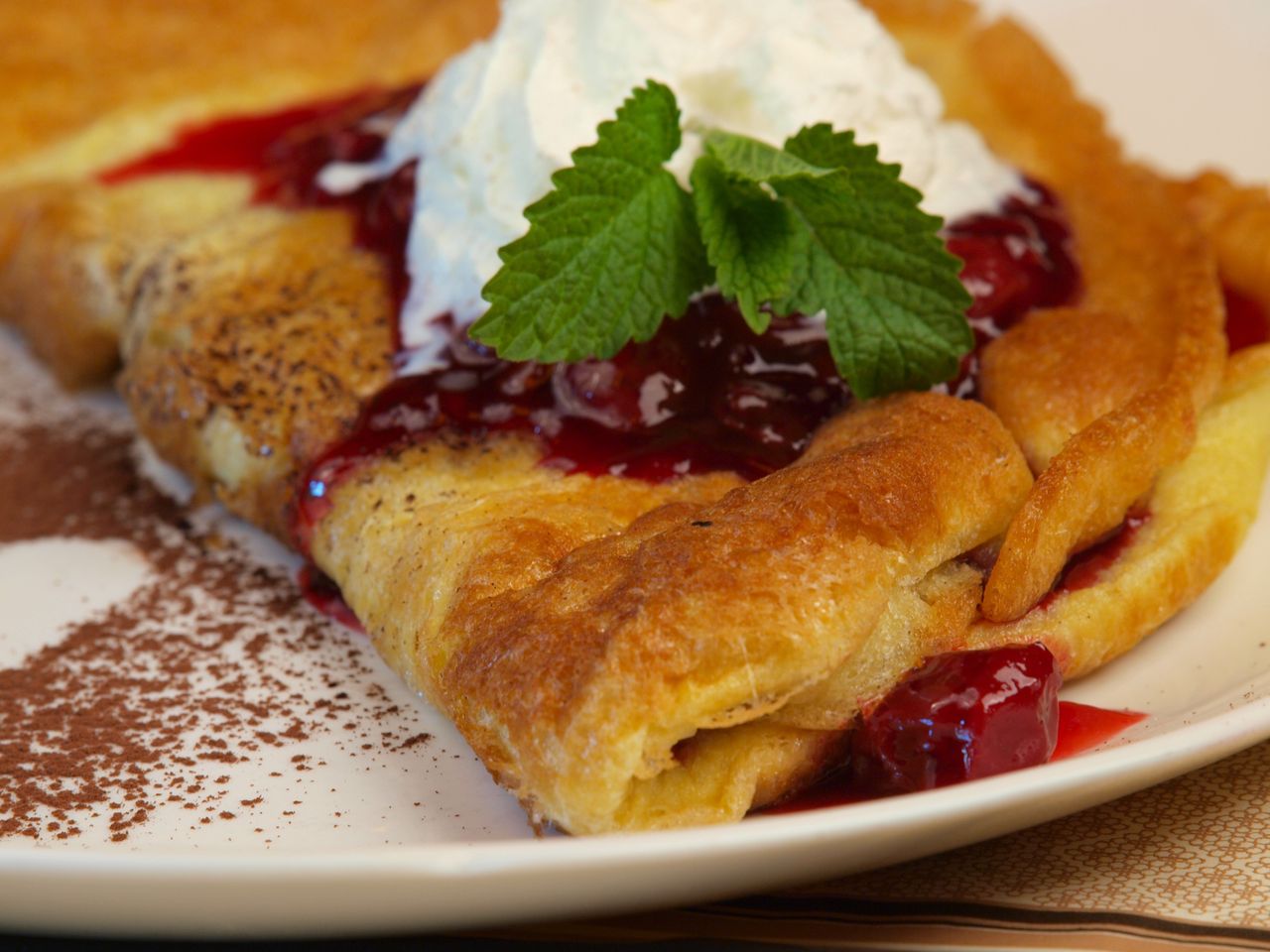 According to this recipe, the omelette always turns out fluffy.