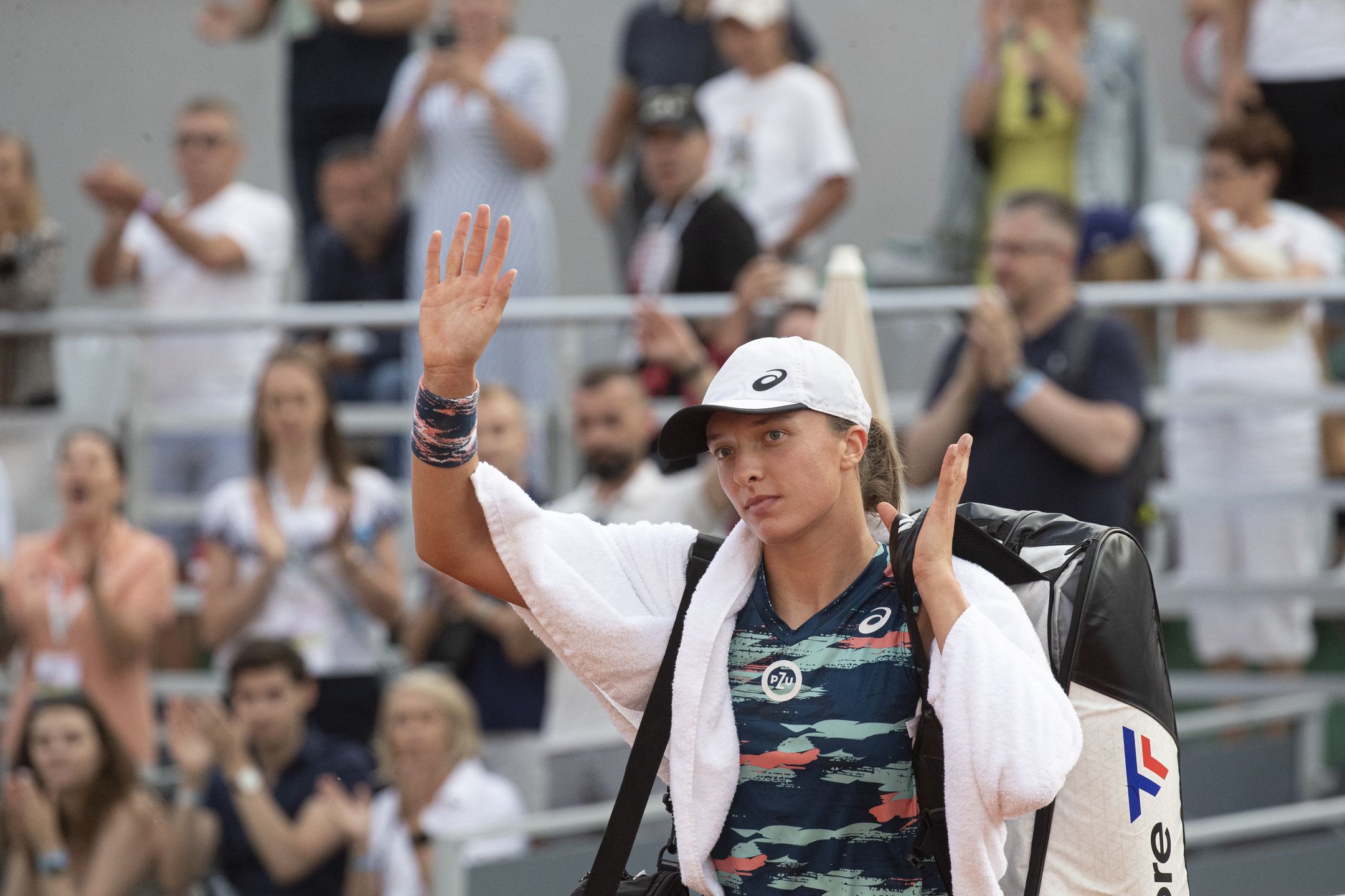 Znani na meczu Igi Świątek z Caroline Garcią