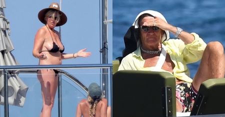 Rod Stewart wygrzewa się na jachcie podczas włoskich wakacji z młodszą o 26 LAT żoną (ZDJĘCIA)