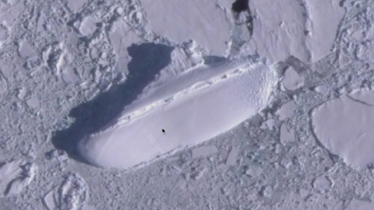 "Lodowy statek" na Antarktydzie