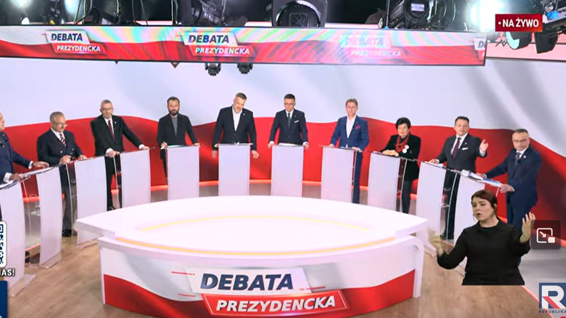 Konsternacja podczas debaty
