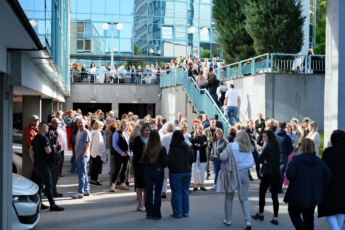 Strajk ostrzegawczy pracowników ZUS w Lublinie