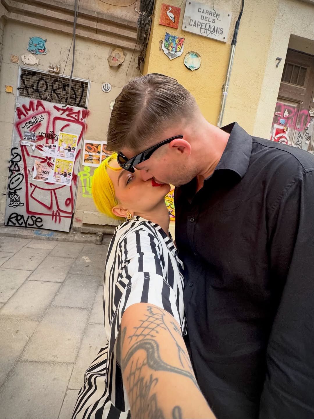 Agata "Dziarma" Dziarmagowska z ukochanym