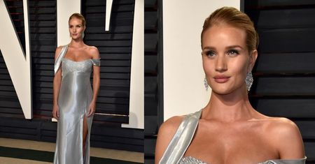 Rosie Huntington-Whiteley z dużym brzuszkiem na imprezie Vanity Fair (ZDJĘCIA)