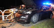 Porsche Panamera rozbite pod Opolem