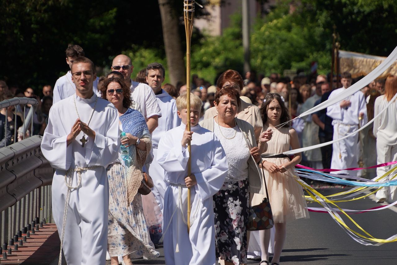 Boże Ciało, Procesja Parafia pw.  Św Rafała Kalinowskiego w Pile