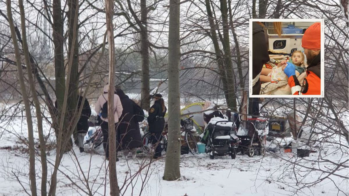Gdańsk. Kobieta mieszkała w namiocie z dwulatką w listopadzie