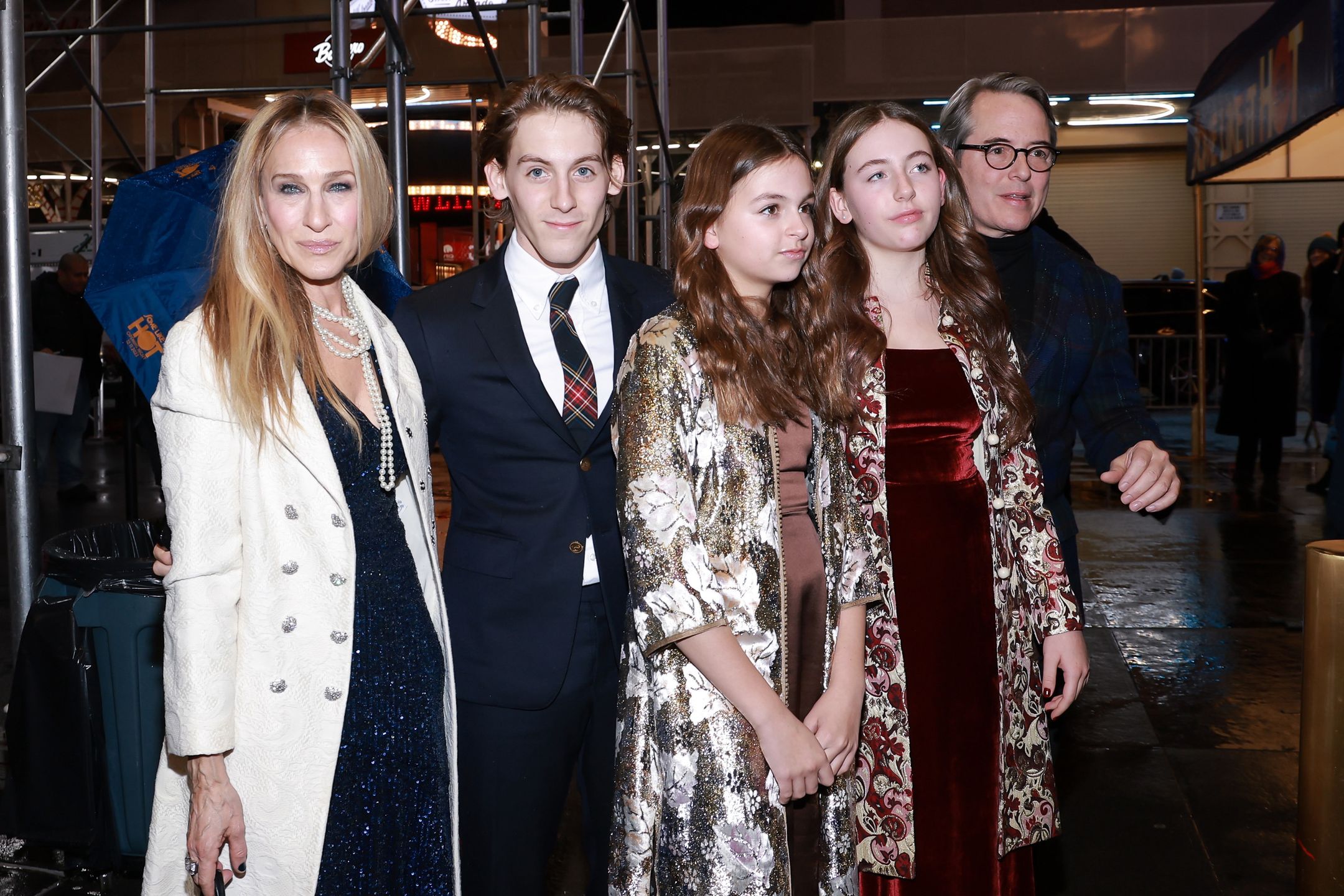 Matthew Broderick i Sarah Jessica z dziećmi na broadwayowskiej premierze