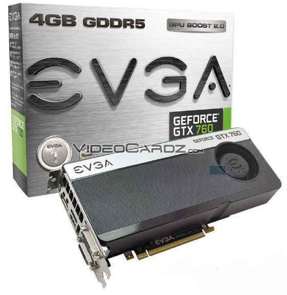 EVGA GeForce GTX 760 4GB karta graficzna zdjęcie opakowanie