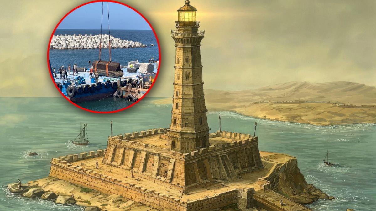 Przełom w odkryciu latarni z Faros? Z głębin wydobyto nowe bloki