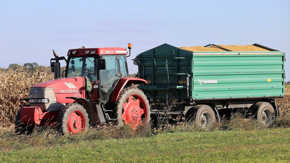 rolnictwo, traktor, ciągnik, kukurydza