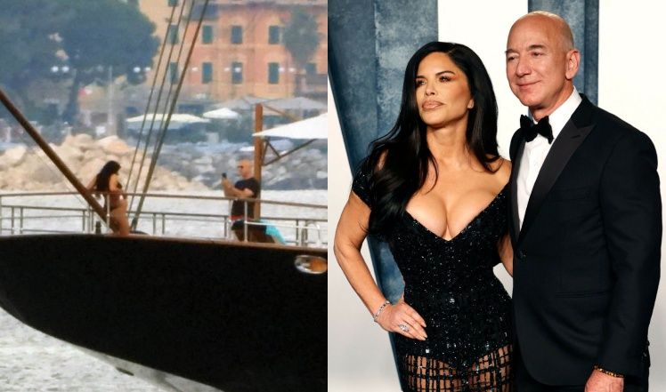 Jeff Bezos i Lauren Sánchez na jachcie wartym ponad 2 mld zł 
