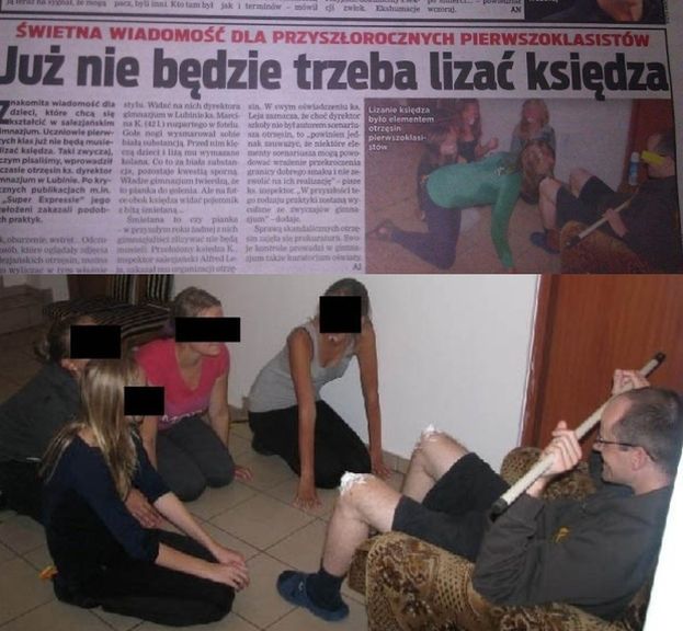 "Już nie trzeba lizać księdza"... UFF!