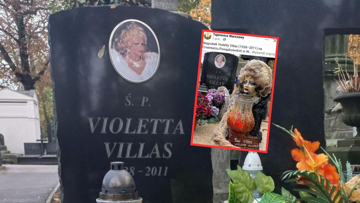 Znicz na grobie Violetty Villas wywołał burzę w sieci