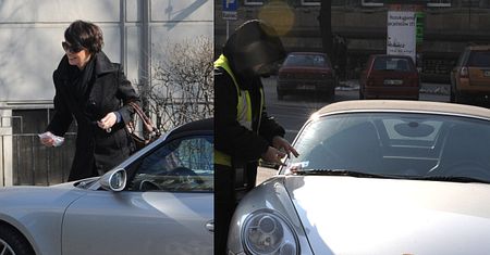 Gardias nie płaci za parkowanie i jeździ na czerwonym (ZDJĘCIA)