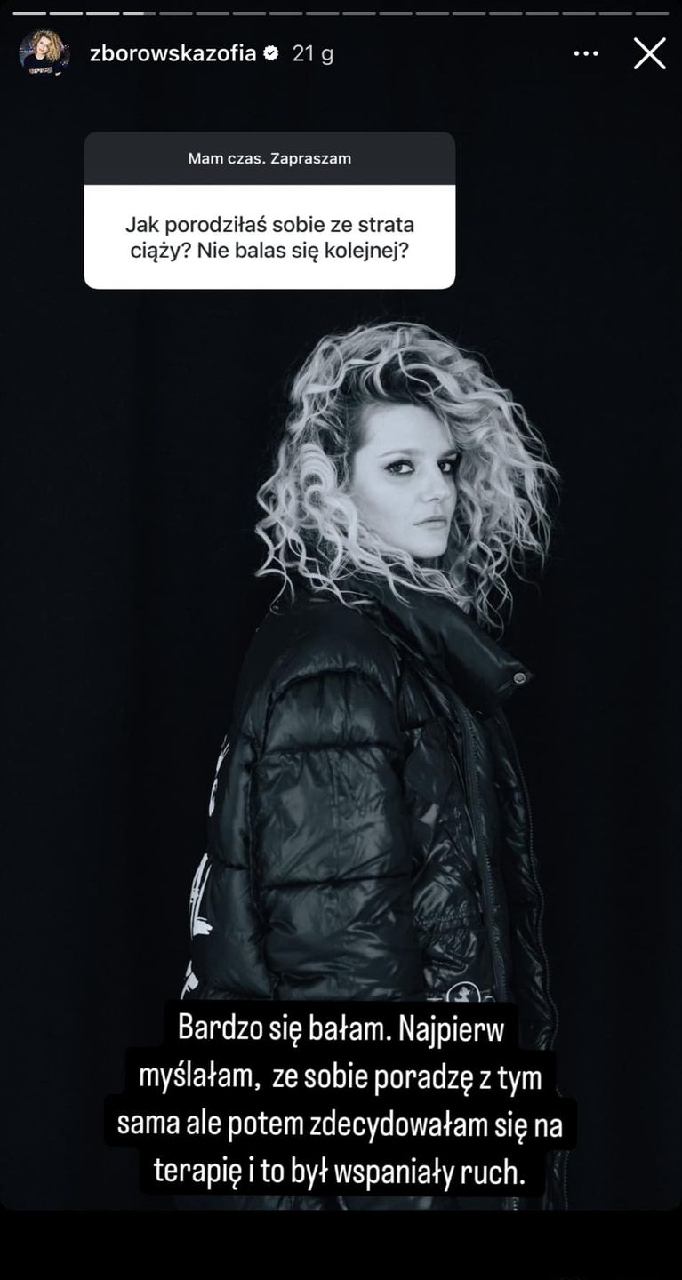 Zofia Zborowska odpowiada na pytanie internautki