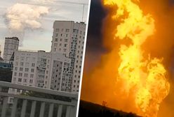 Tajemniczy pożar w Rosji. Potężny słup ognia
