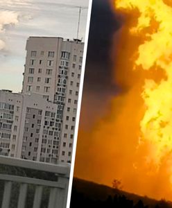 Tajemniczy pożar w Rosji. Potężny słup ognia