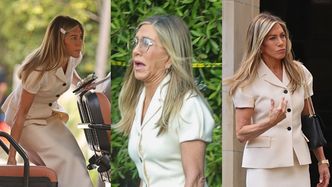 Elegancka Jennifer Aniston STROI MINY na planie serialu (ZDJĘCIA)