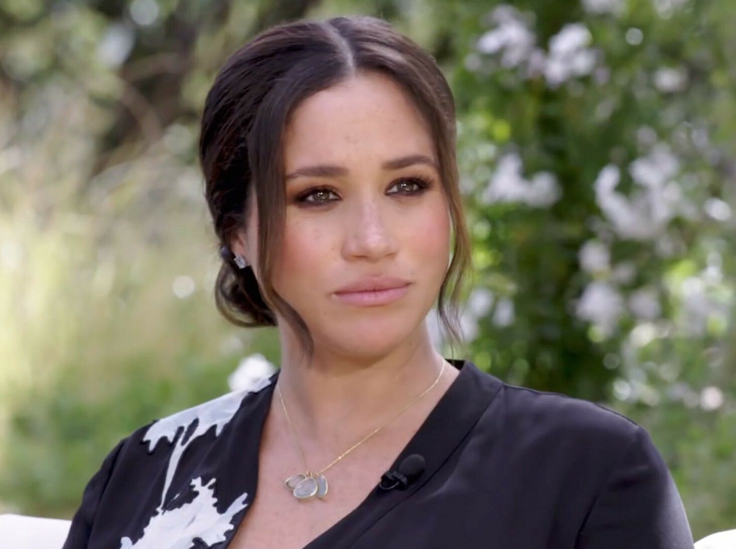 Meghan Markle podczas wywiadu z Oprah Winfrey